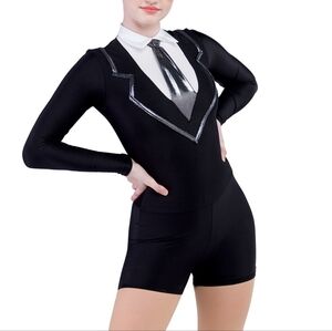 A Wish Come True 742X "Good Guys" Tuxedo Unitard